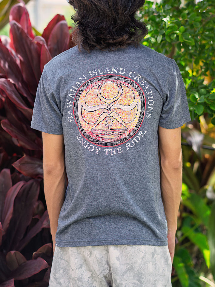 HIC ANCIENT DOT TEE - HEATHER CHARCOAL