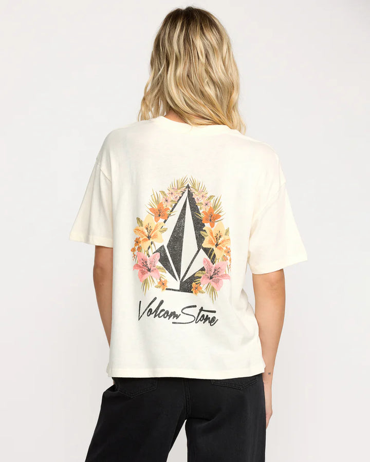 VOLCOM STONE DREAM BOYFRIEND WOMENS TEE - BONE