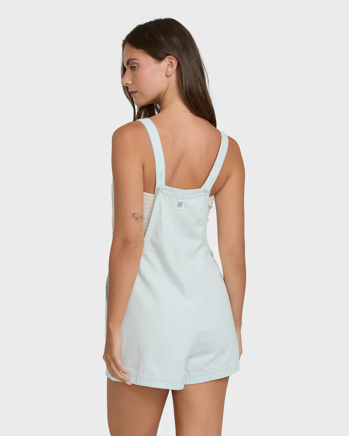 BILLABONG BEACH CRUSH DENIM OVERALL - CLEARWATER (CWR)