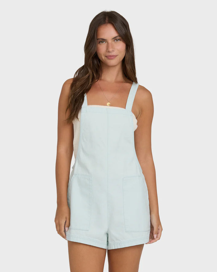 BILLABONG BEACH CRUSH DENIM OVERALL - CLEARWATER (CWR)