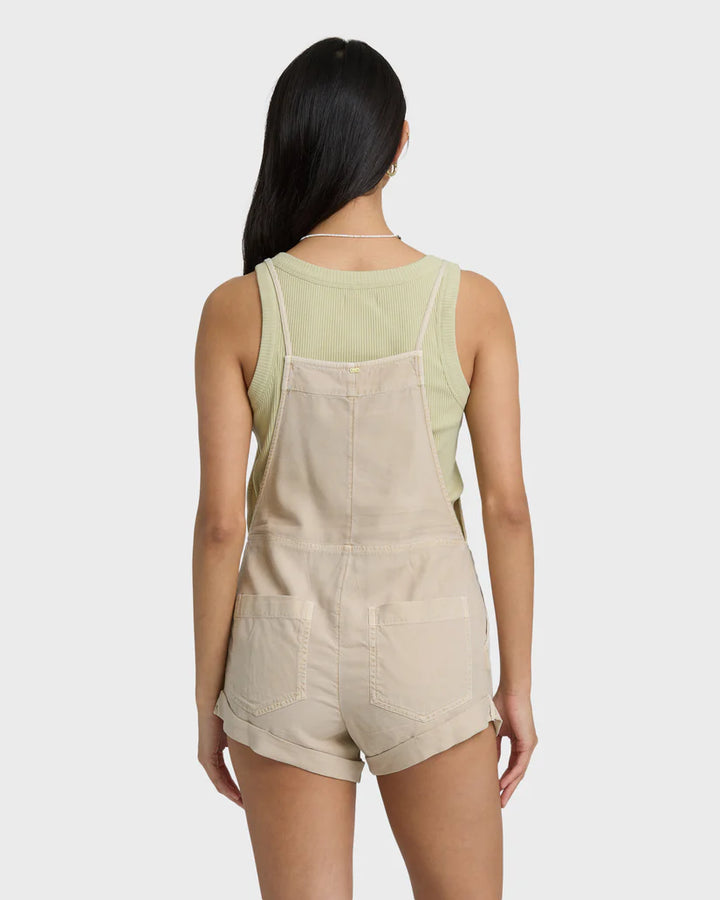 BILLABONG WILD PURSUIT WOMENS OVERALL SOLID - OATMEAL (OAT1)