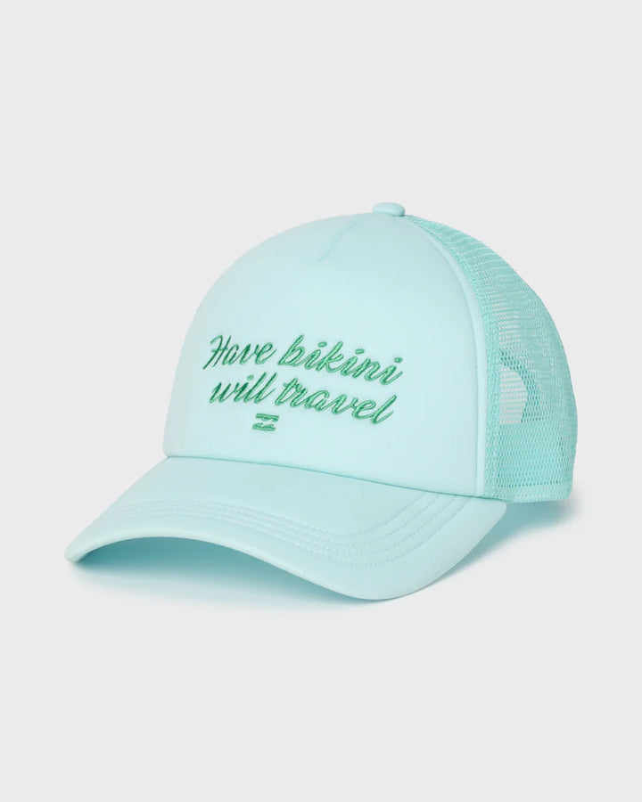 BILLABONG ACROSS WAVES WOMEN TRUCKER HI HAT - BLUE (CWR)