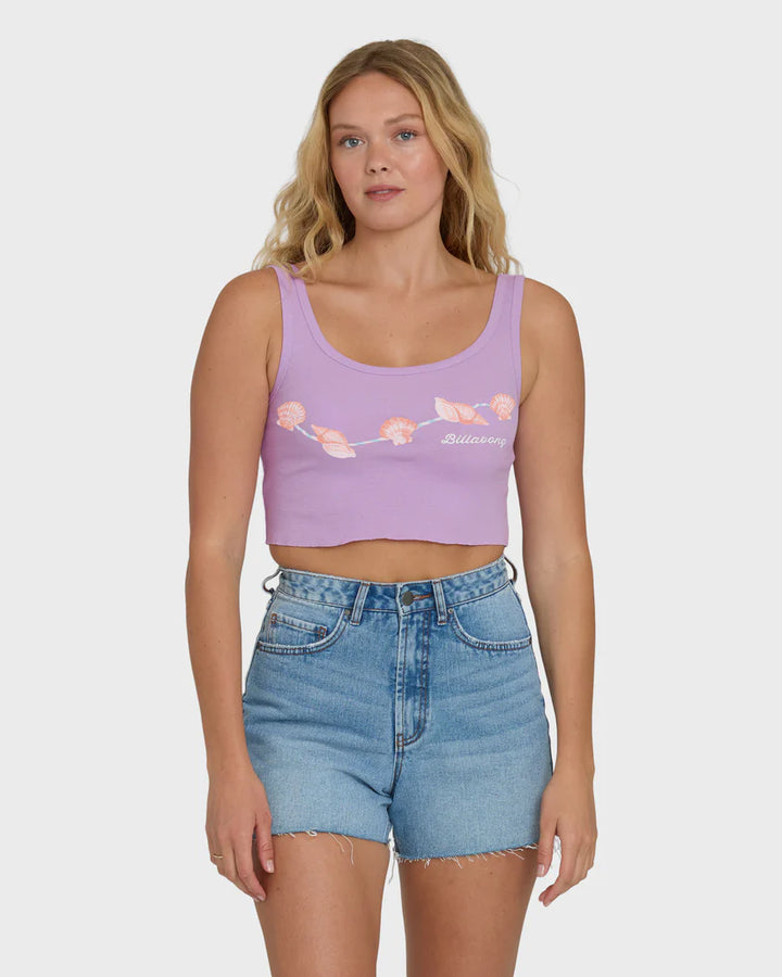 BILLABONG BEACHCOMBING WOMENS TANK TOP - VINTAGE VIOLET (VGV)