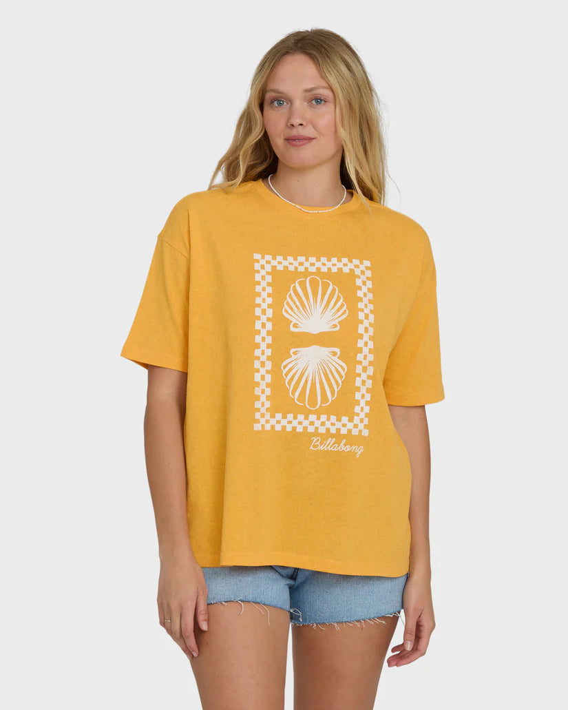 BILLABONG BALANCE OF WAVES WOMENS TEE - SUN KISSED (SUD)