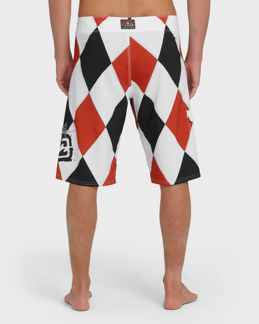 BILLABONG A.I. DIAMONDS PRO BOARDSHORT - TRUE RED (TRR)