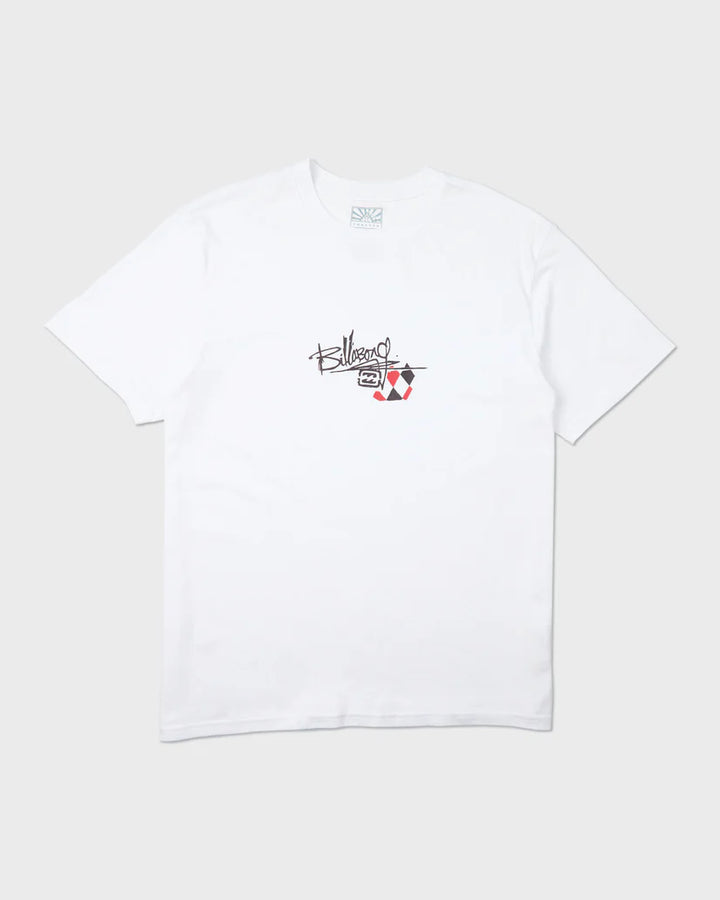 BILLABONG A.I. ARGYLE PREMIUM TEE -WHITE