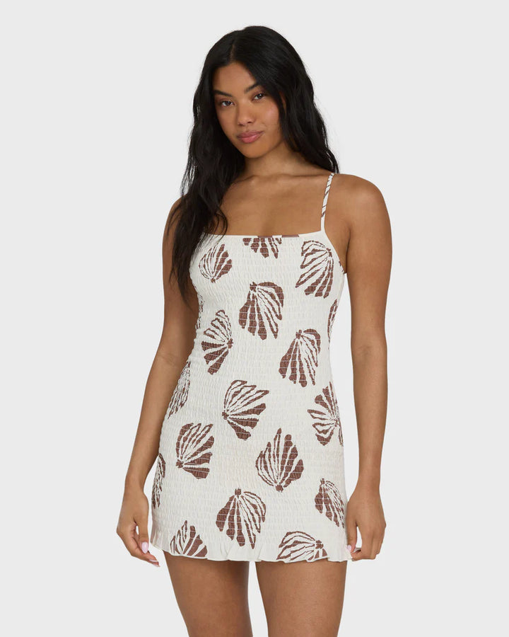 BILLABONG SO BRIGHT MINI DRESS - SALT CRYSTAL (SCS1)