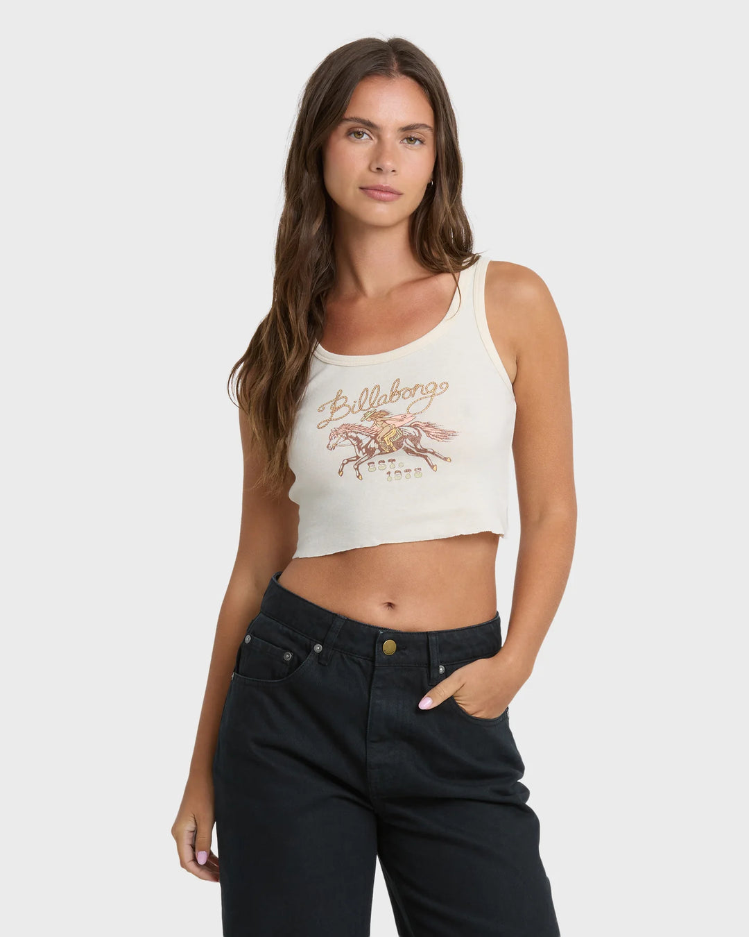 BILLABONG OUTPOST RITUAL WOMENS TANK - WHITE (WCP)