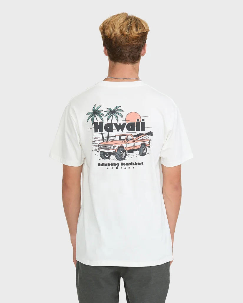 BILLABONG TOOLS DOWN HI TEE - WHITE (OFW)