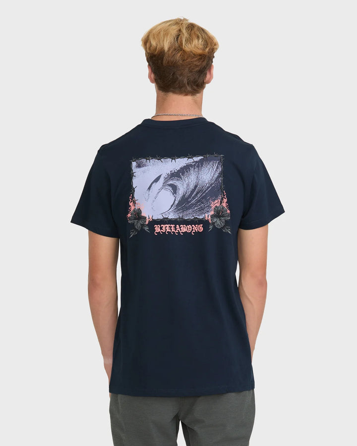 BILLABONG OAHU HI TEE - NAVY
