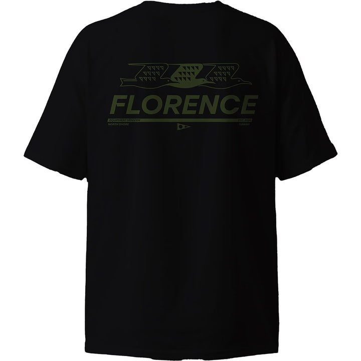 FLORENCE MARINE X FLOCK TEE - BLACK