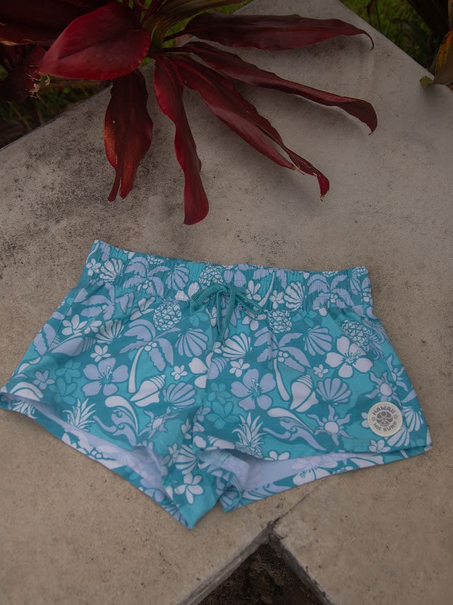 HIC LUCIA WOMENS BOARDSHORTS - AQUA