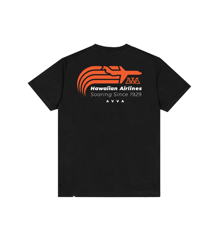 AVVA BRAND SOARING POCKET TEE - BLACK