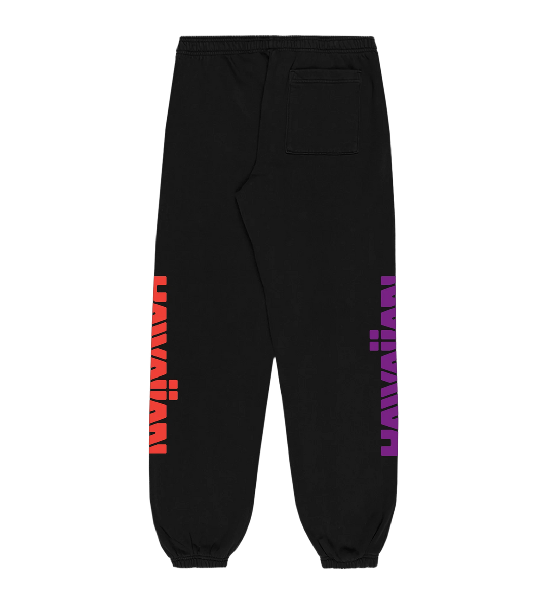 AVVA BRAND HAVVAIIAN SWEAT PANT - BLACK