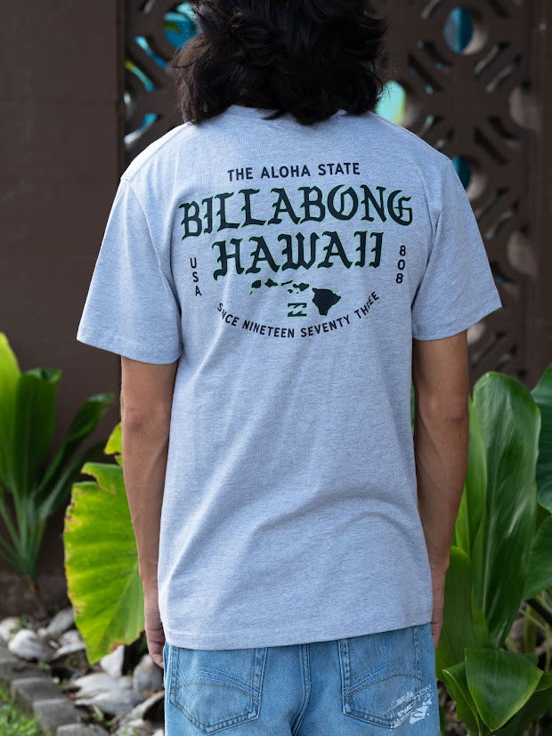BILLABONG SLAND CHAIN HI TEE - HEATHER GRAY (GYH)