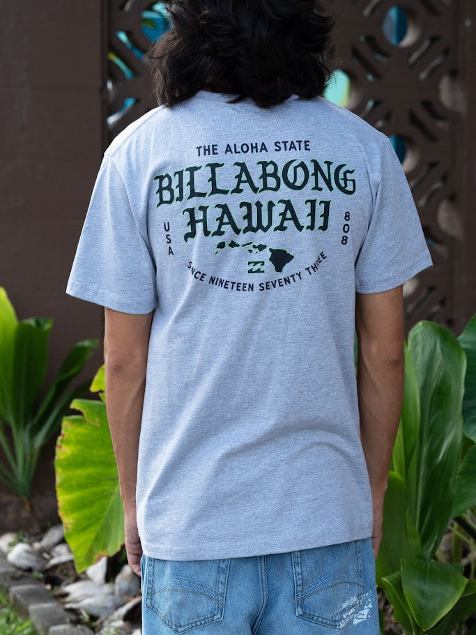 BILLABONG ISLAND CHAIN HI TEE - GRAY HEATHER (GYH)