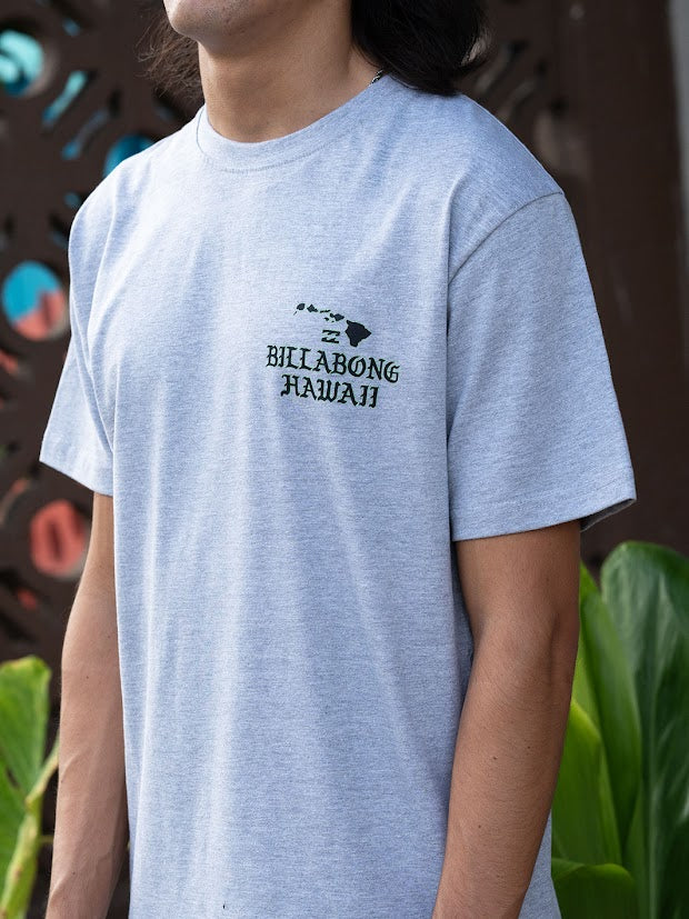 BILLABONG SLAND CHAIN HI TEE - HEATHER GRAY (GYH)