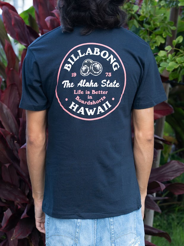 BILLABONG PRODUCE HI TEE - NAVY