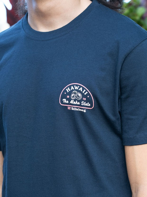 BILLABONG PRODUCE HI TEE - NAVY