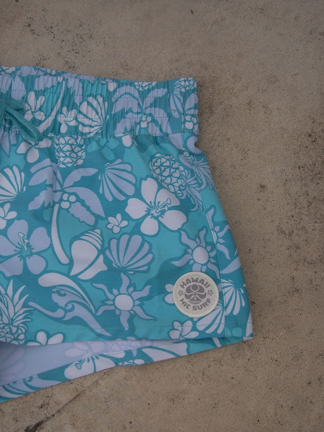 HIC LUCIA WOMENS BOARDSHORTS - AQUA