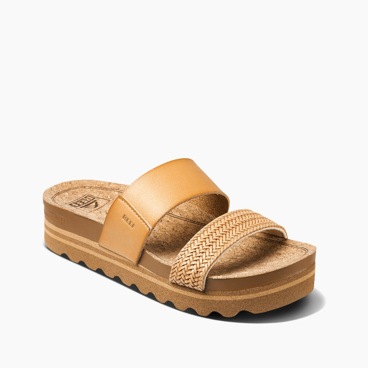 REEF CUSHION VISTA HI NATURAL BRAID WOMENS SANDAL - NATURAL