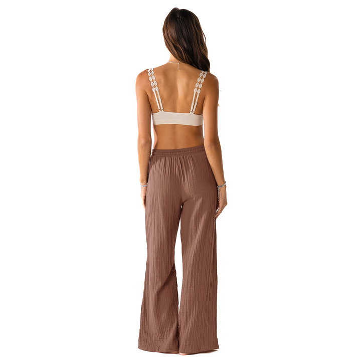 LOTUS AND LUNA X HIC PETITE CABANA PANT - CHESTNUT