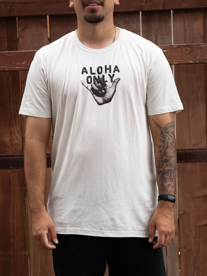 HURLEY COBRA ALOHA TEE - NATURAL