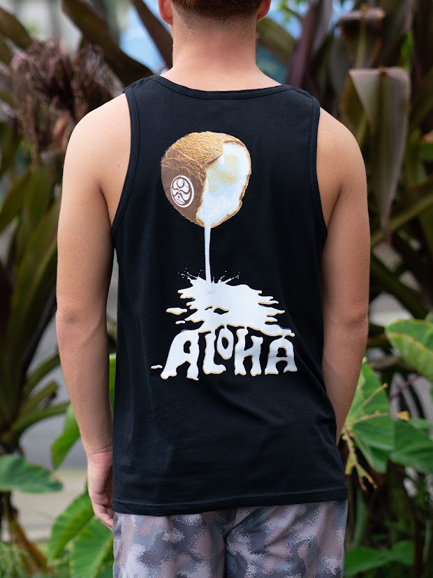 HIC COCONUT ALOHA TANK - BLACK