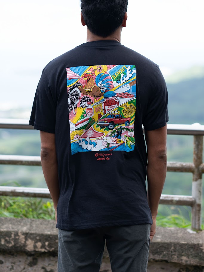 HIC LOCAL CULTURE AARON KAI TEE - BLACK