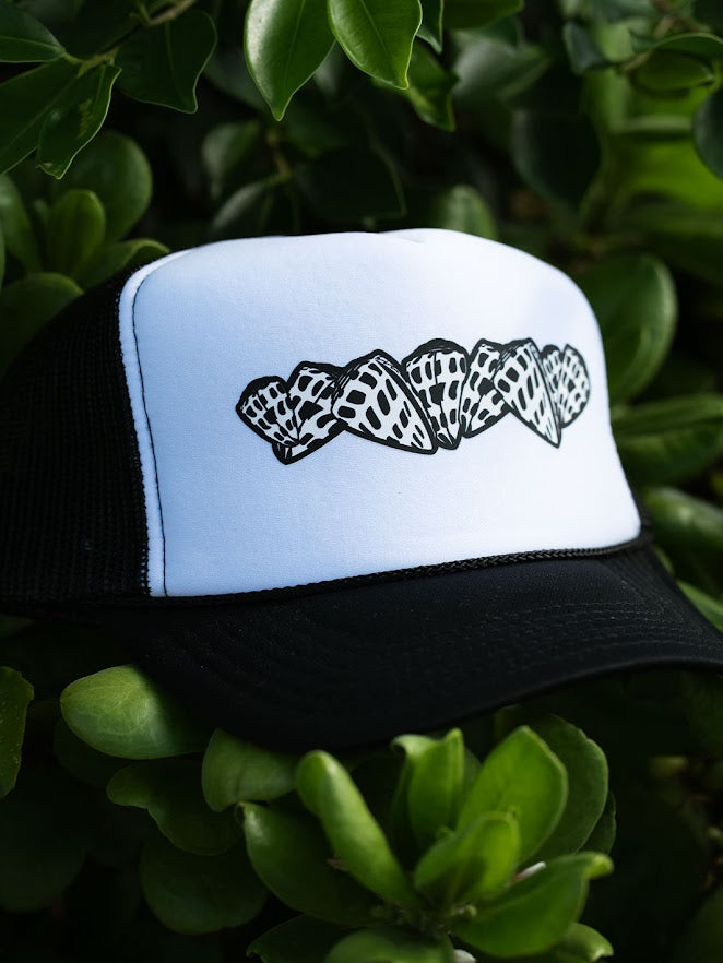 HIC CROWN SHELL TRUCKER HAT - BLK/WHT