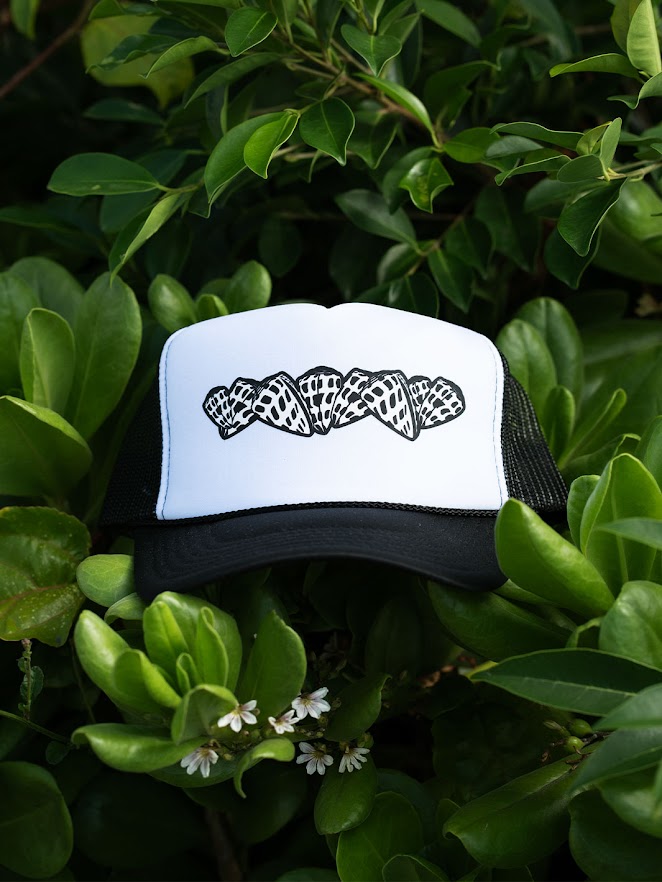HIC CROWN SHELL TRUCKER HAT - BLK/WHT