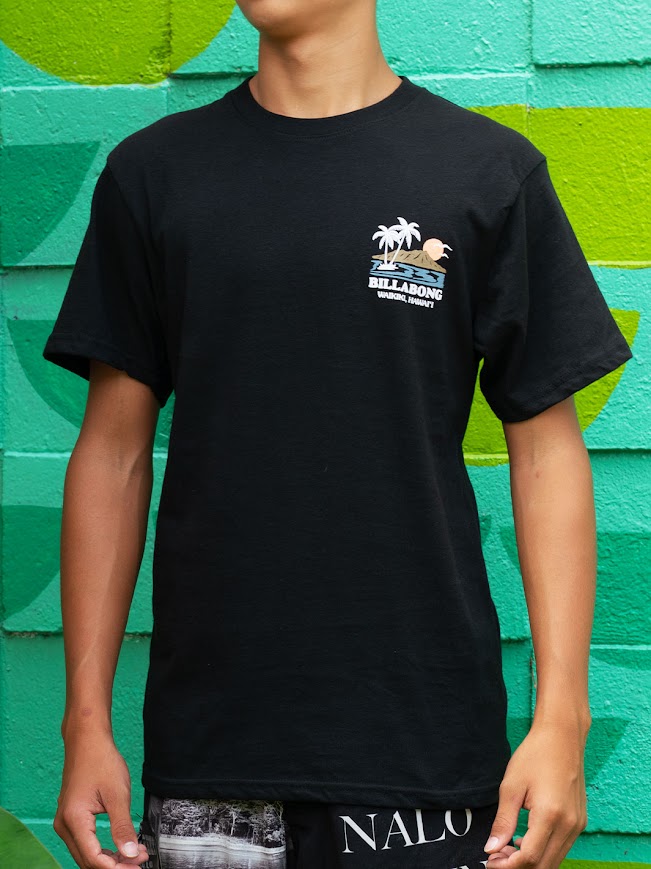 BILLABONG DIAMOND HEAD TEE - BLACK