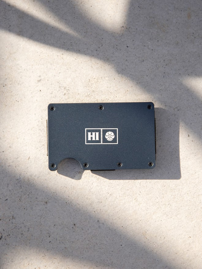 HIC CARD HOLDER MONEY CLIP - DARK GRAY