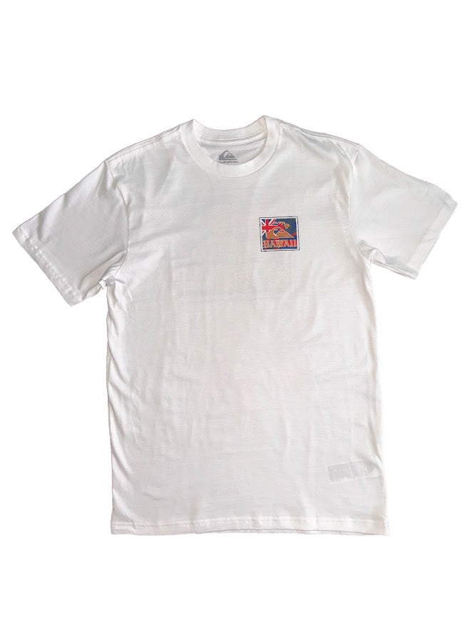 QUIKSILVER HI PATRIOT TEE - WHITE