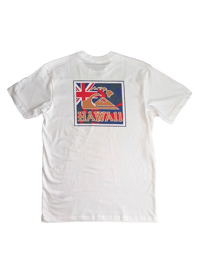 QUIKSILVER HI PATRIOT TEE - WHITE