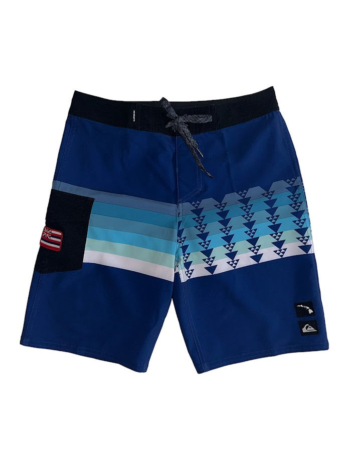 QUIKSILVER SURFSILK HAWAII ROCKIES 20 - BLUE