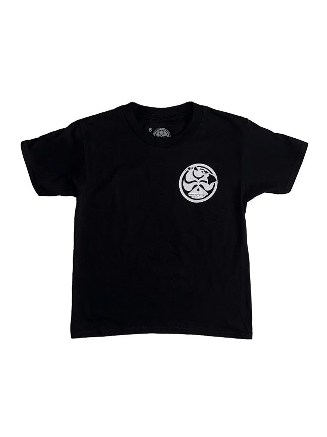 HIC HAWAII PEAKS YOUTH TEE - BLACK