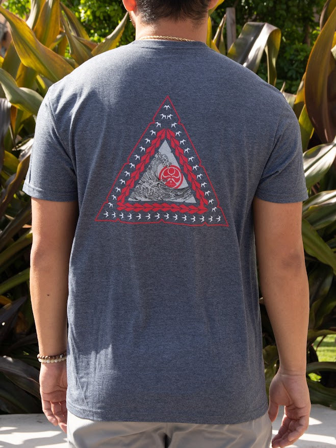 HIC TRI PEAKS TEE - HEATHER CHARCOAL