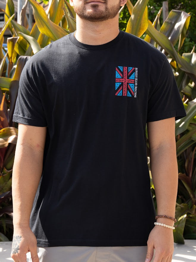 HIC IKAIKA FLAG TEE - BLACK