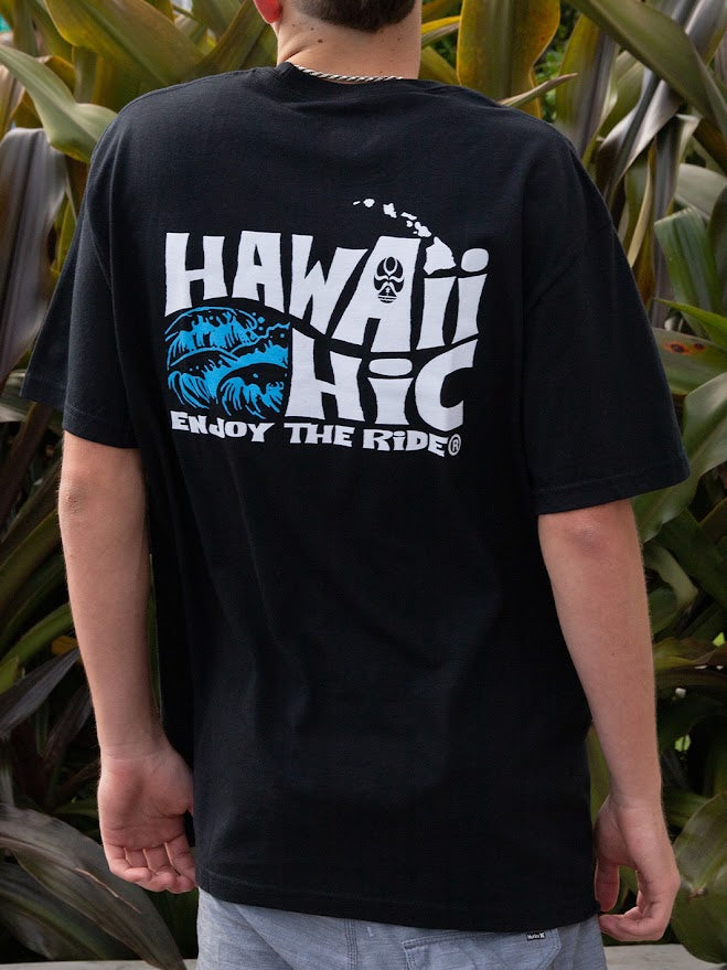 HIC HAWAII PEAKS TEE - BLACK