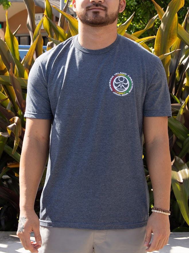 HIC JAH DOT TEE - HEATHER CHARCOAL