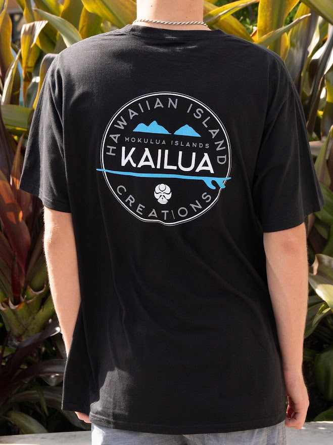 HIC KAILUA TOWN BIG BRADDAH TEE - JET BLACK