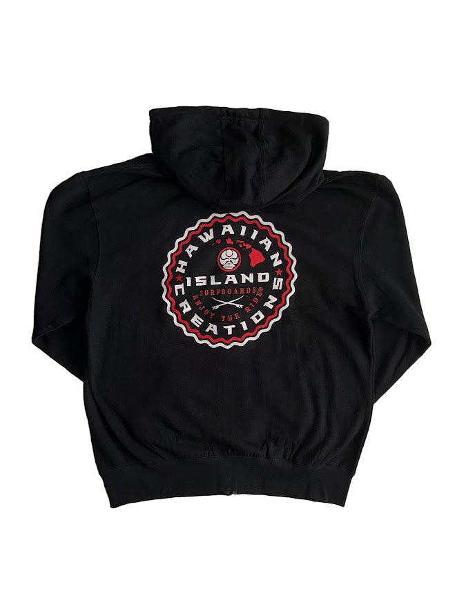 HIC CORONET ZIP FLEECE - BLACK