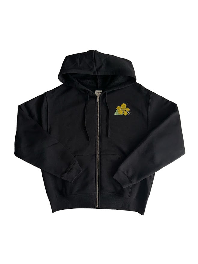 HURLEY ISLAND NOTIONS WOMENS HOODIE - BLACK