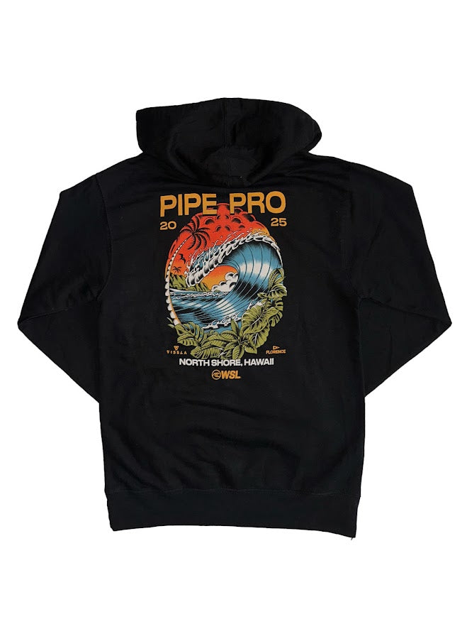 PIPE PRO 2025 HOODED FLEECE - BLACK