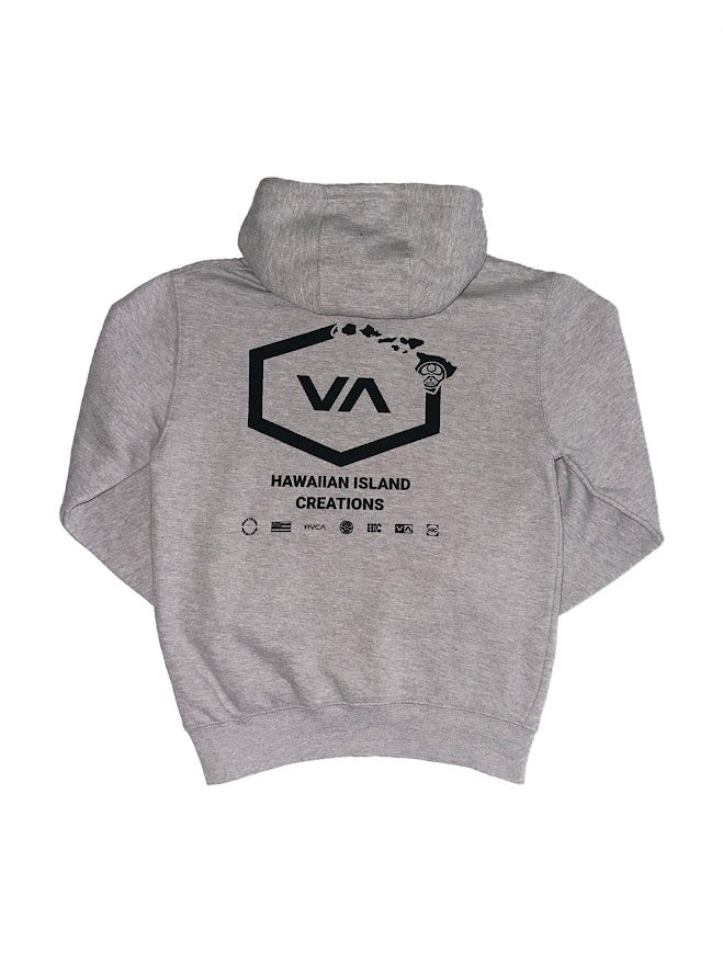 RVCA X HIC BAR HOODIE - GRAY