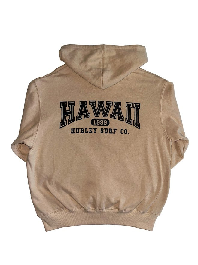 HURLEY TEAM HAWAII WOMENS ZIP UP - TAN