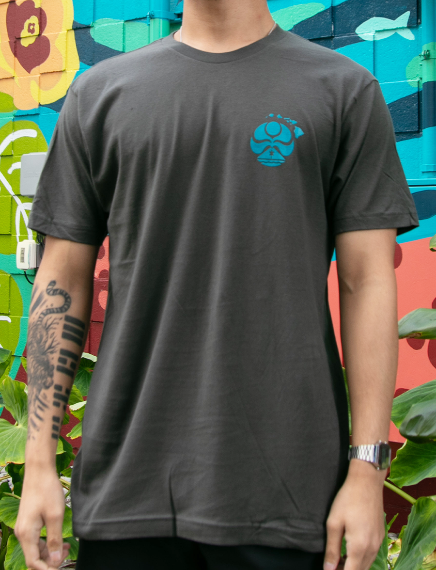 HIC ROOSTER BIG BRADDAH TEE - CHARCOAL GRAY