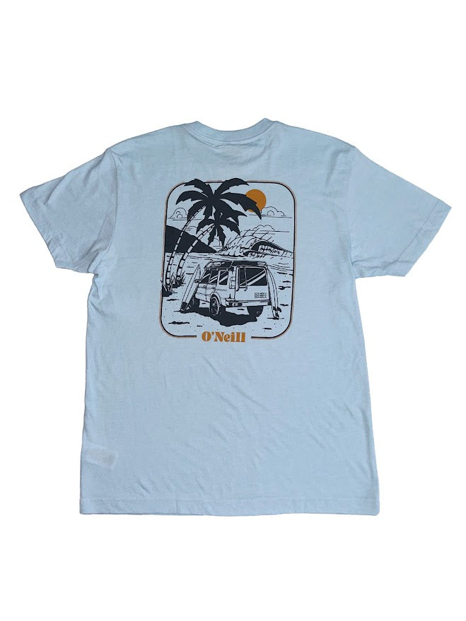 O'NEILL CLASHER TEE - BLUE HEATHER