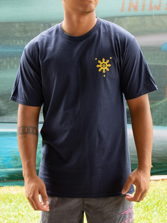 HIC FLAG ROOTS TEE - NAVY